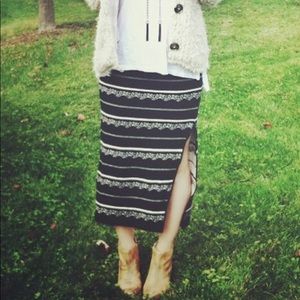 Free People Irreplaceable Black Skirt